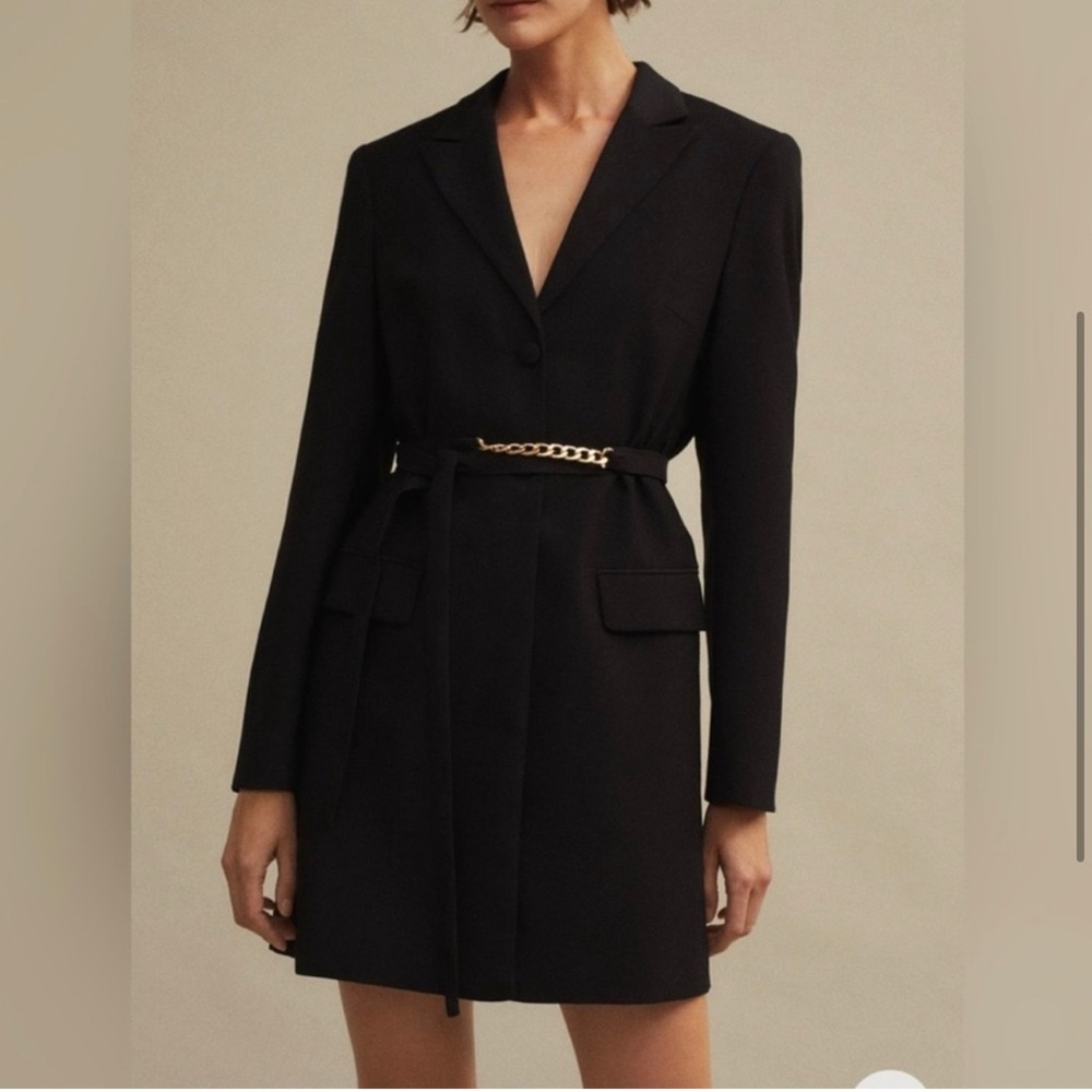 Mango Belted Blazer Dress Size S